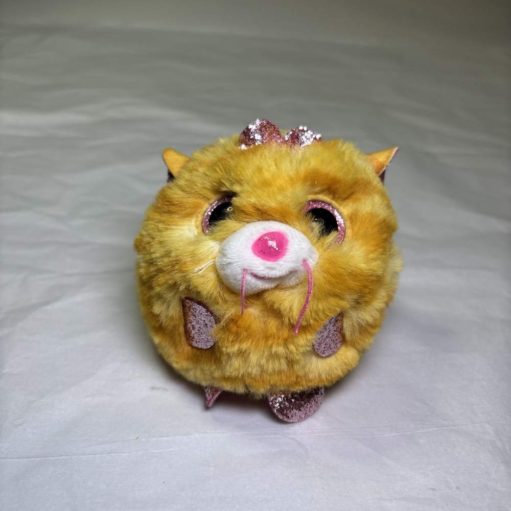 Ty Puffies Beanie Ball Tabitha The‎ Tabby Cat Stuffed Plush 2021 (3 in)